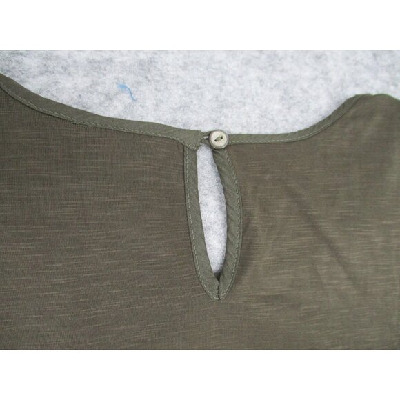 Dolan Womens Tank Top Medium Left Coast Collection Green Sleeveless Pleated New - Picture 10 of 16